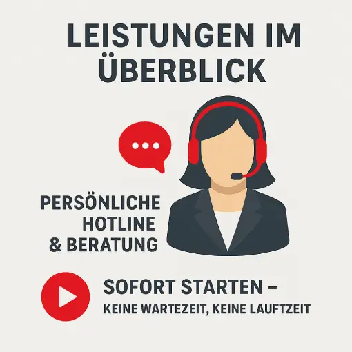 Grafik - Leistungen Voicebot Marlene